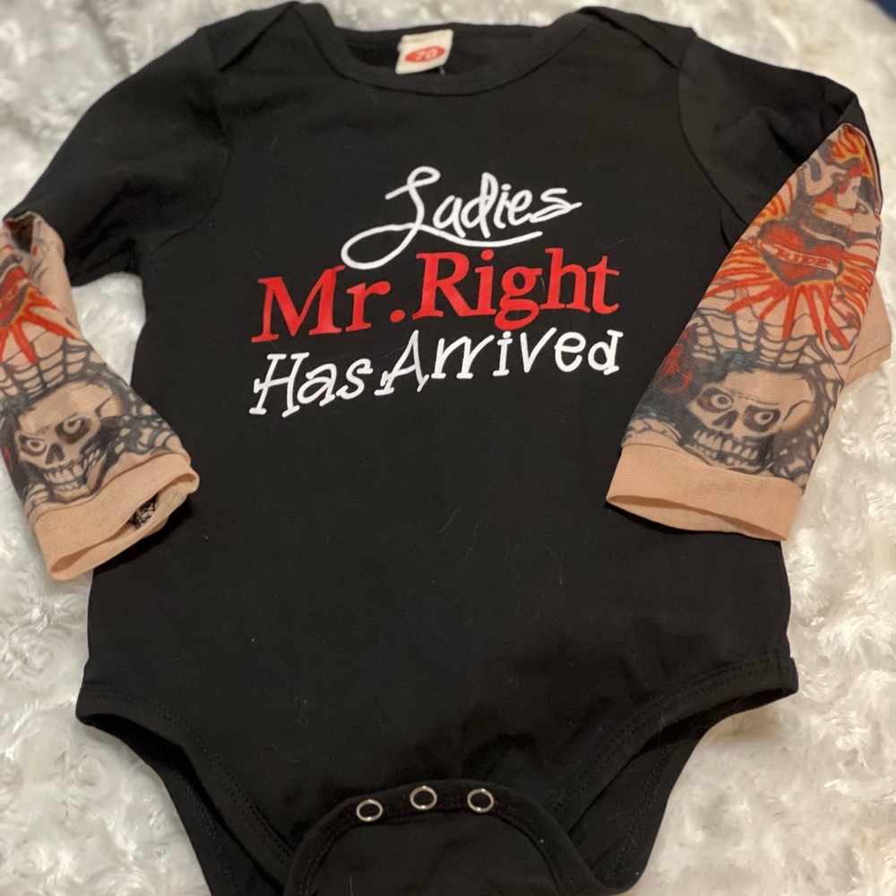Black and Tan Kids One Piece